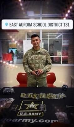 10MTNDIV's tweet photo. .@10MTNDIV supports the @usarec March to Service program. PFC Vasquez, from 2-22 IN BN had the opportunity last month to visit his high school and share his story since he joined the Army.
#owntheenvironment #MarchToService https://t.co/0bYFBcEbDY