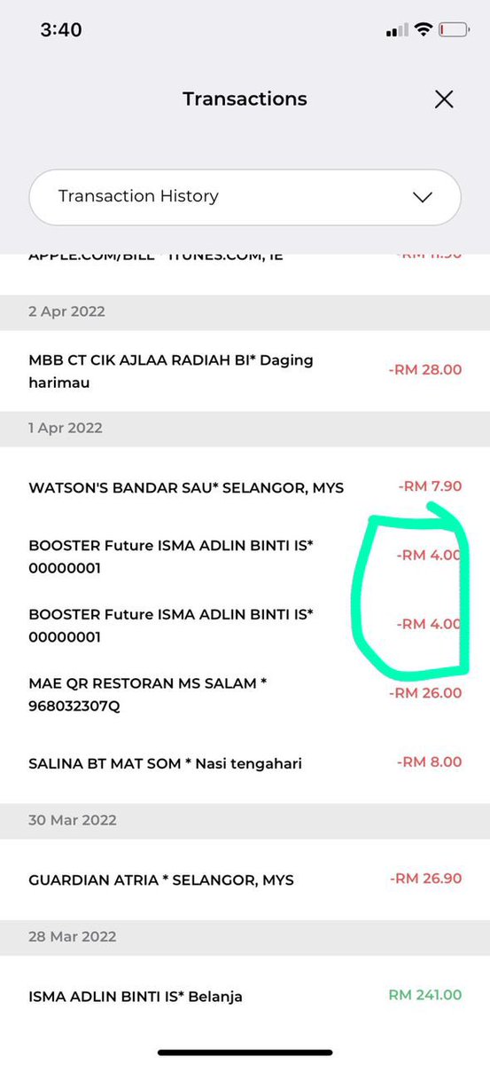 Adlin_AD_'s tweet photo. I will attach another transaction yg lain. Guys please stop using booster for my tabung. And check your transaction everyday. Jgn jadi mcm saya. 😭😭😭please if you can help me spread this one i berterima kasih sangat https://t.co/rHXpA87M3N