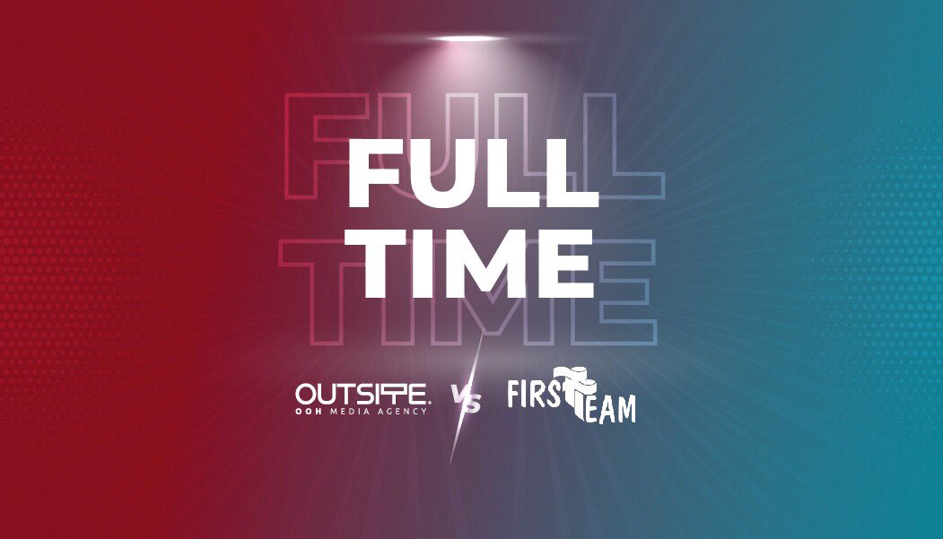 outsiteooh's tweet photo. Tough game and spectacular performance from our team, Match score | #OUTSITE 3 - 3 #FirstTeam | Penalties, #OUTSITE 9 - 8 #FristTeam.. ๐๐ด
#OutsiteOOH
#ThinkOutsiteTheSign https://t.co/o0C1bACB2k