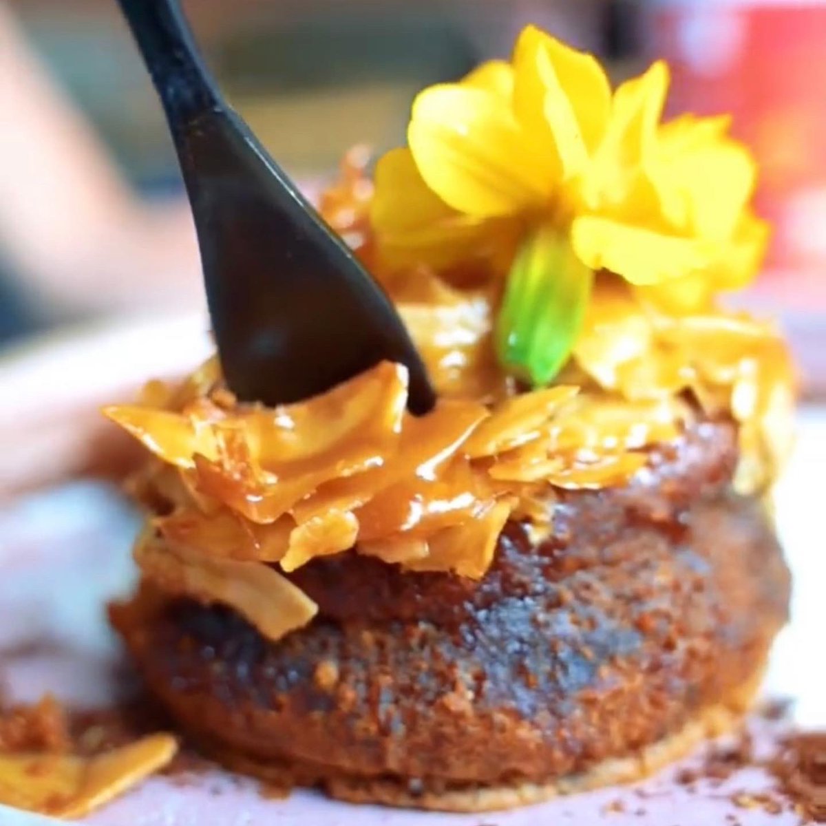 Twisted_Dessert's tweet photo. Our Sticky Fig Pudding with caramalised coconut. https://t.co/g7MMyt1gVW