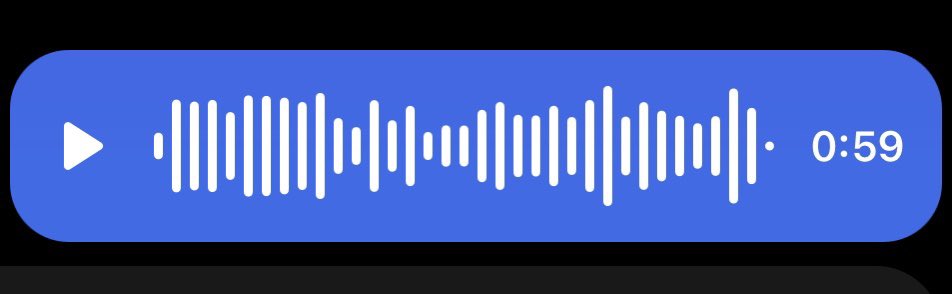 Thank you darling! In celebration of this, I have decided to grace this platform with my first ever voice note: