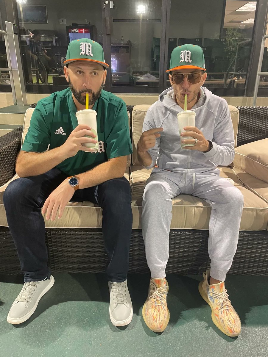 Coach McDaniel with the 💧