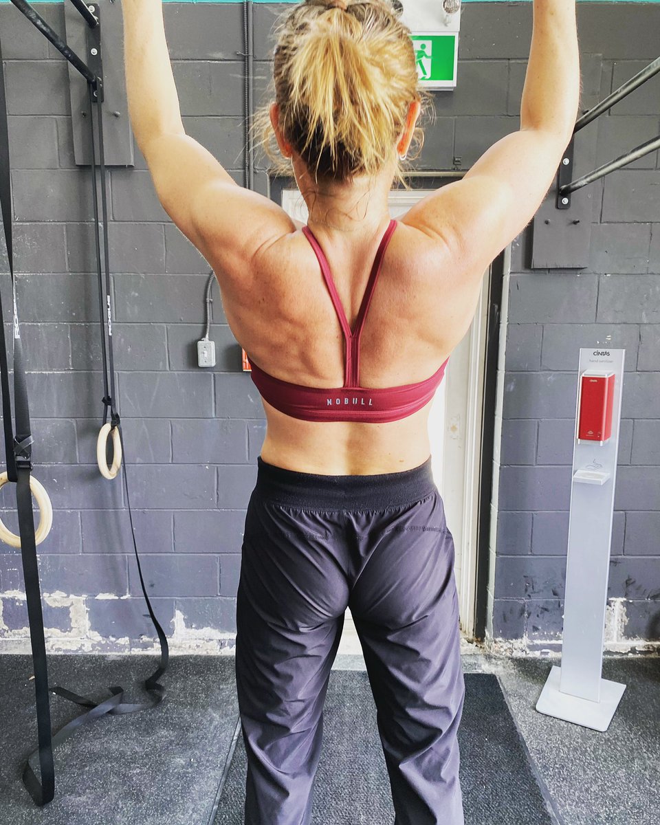 Spent my weekend competing in the CrossFit quarter finals. Battled COVID and lingering lung issues and an unhappy achilles. So proud of what I’ve accomplished in this sport and how much I’ve improved. Excited to learn more and keeping going. 
#CrossFit