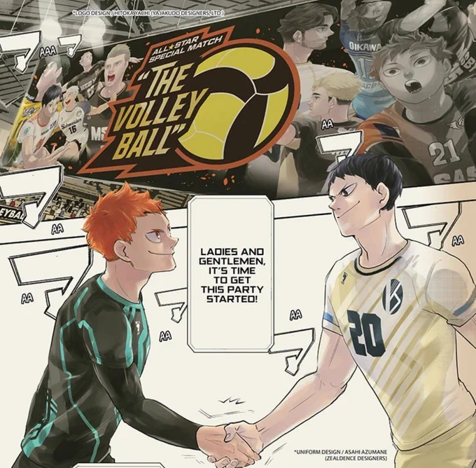 So these are probably the uniforms the players will wear in the irl All Star match V-League x Haikyu collab in August, and plus audience???? I just Can't Wait 