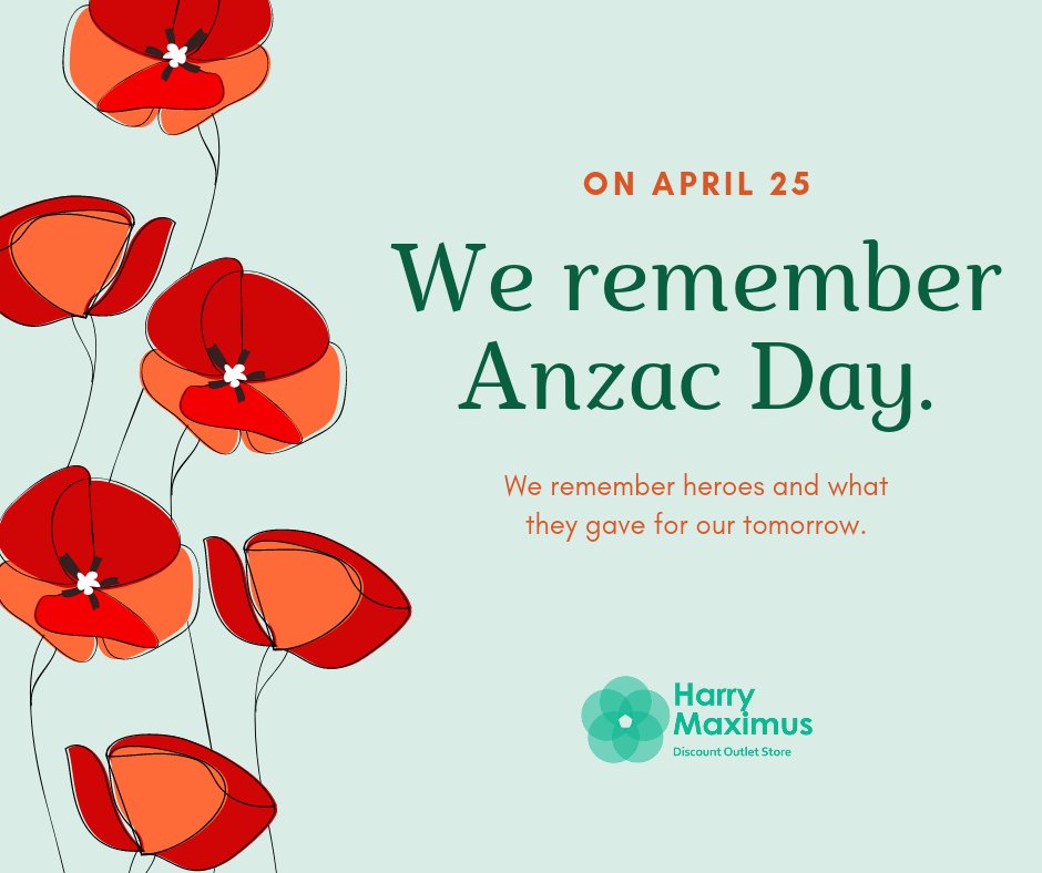 hmoutlet_au's tweet photo. Happy Anzac Day to all.🌷🥀💗

Let us live each day with gratitude in our hearts for all the courageous people who sacrificed their lives to give us a free nation.💗💗

#anzacday2022 #anzacday #ANZAC #holiday #australia #melbourne #hmoutlet https://t.co/u6Fmbx91rl