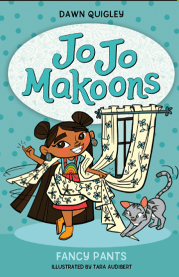 90secondnewbery's tweet photo. A6: I LOVE Jo Jo Makoons: The Used-to-Be Best Friend by Dawn Quigley, illustrated by Tara Audibert & can't wait for sequel, Fancy Pants (coming 5/10!). You'll love this curious & hilarious Ojibwe girl & her cat, Mimi! #NCTEchat #ReadNative #BookJoy https://t.co/MWEMpX2W8E https://t.co/cJBHlOOTgW