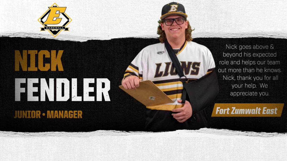 S/O to our Varsity Manager, <a href="/nick_fendler/">Nick Fendler</a>.  Nick suffered an injury before the season and yet he still decided to be a part of our team (a big part).  We are glad he did!  Fendy, thank you for all your help!  The world needs more "Fendys"! R/T this to show Fendy some love!