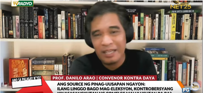 NET25TV's tweet photo. NGAYON sa ASPN: Panayam kay Prof. Danilo Arao, covenor Kontra Daya. #NET25ASPN #aspninterview https://t.co/yQs1uTcHzj