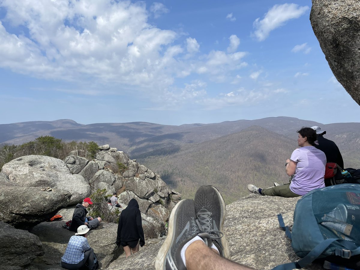 A great weekend adventure to VA this weekend with our Assistant Director, Nick. Nick is not only great at teaching our Marching Titans, but he is a great hiking buddy too! I learned that hiking and rock climbing is sometimes more of a mental challenge than a physical one.