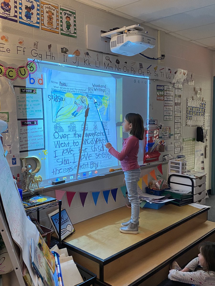 Kindergarten authors love sharing their amazing writing with their classmates! ✏️📝❤️