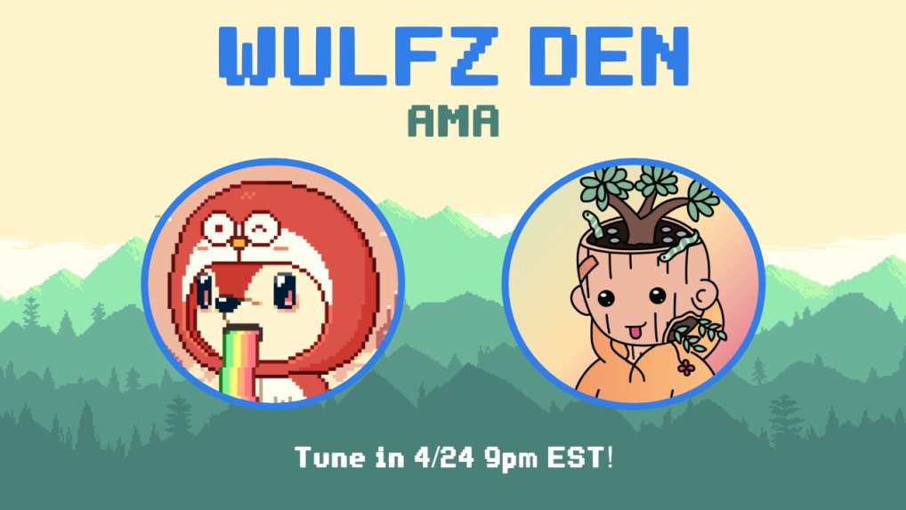 Our first AMA with @woody_frenz is going on in the discord right now! 🍃

Tune in to listen in. 💙