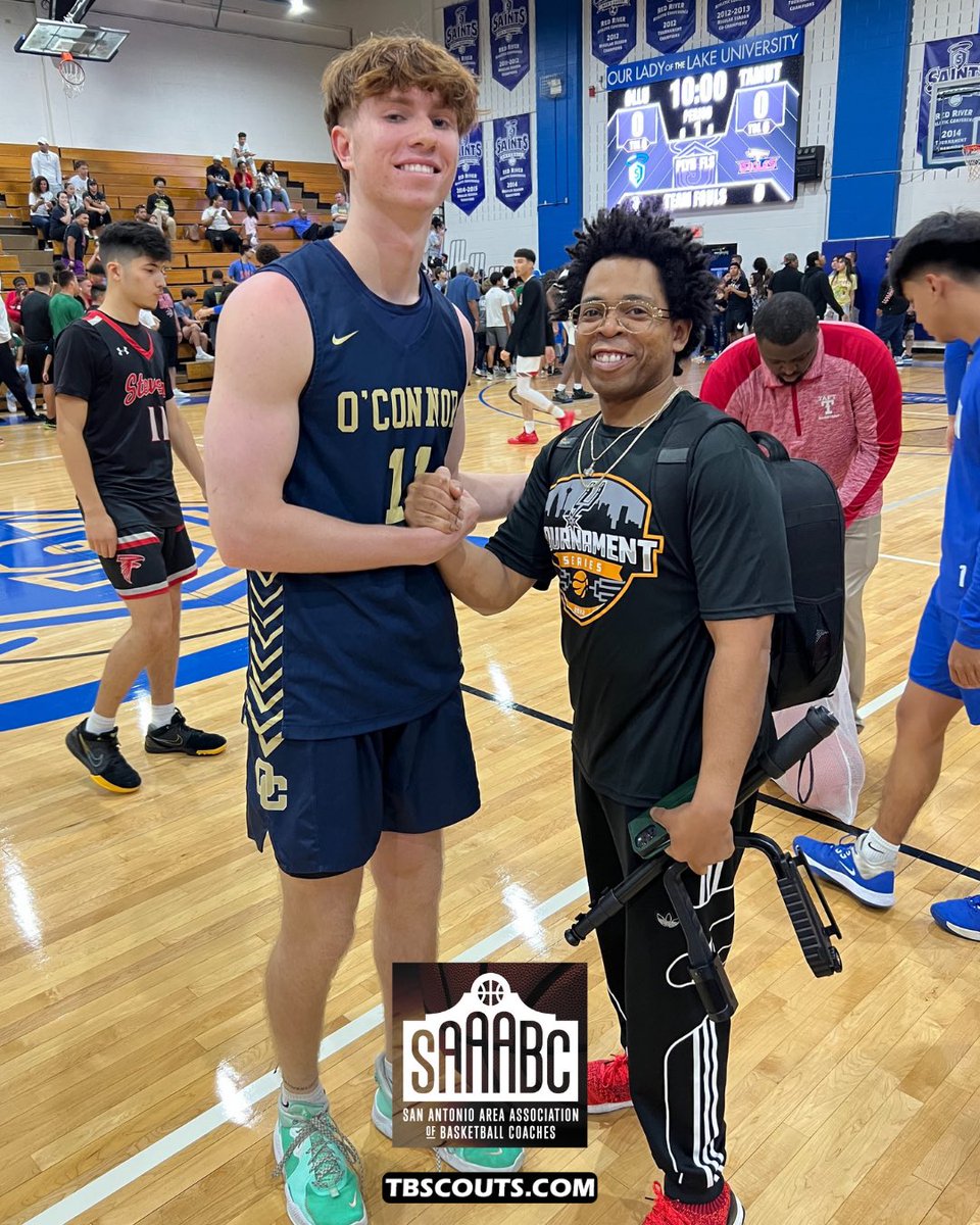 Congrats <a href="/EvanWhaling/">evan whaling</a> for playing in the SAAABC All-Star game today. 🏀

#TBScouts <a href="/OConnorHoops/">O'Connor Basketball</a>