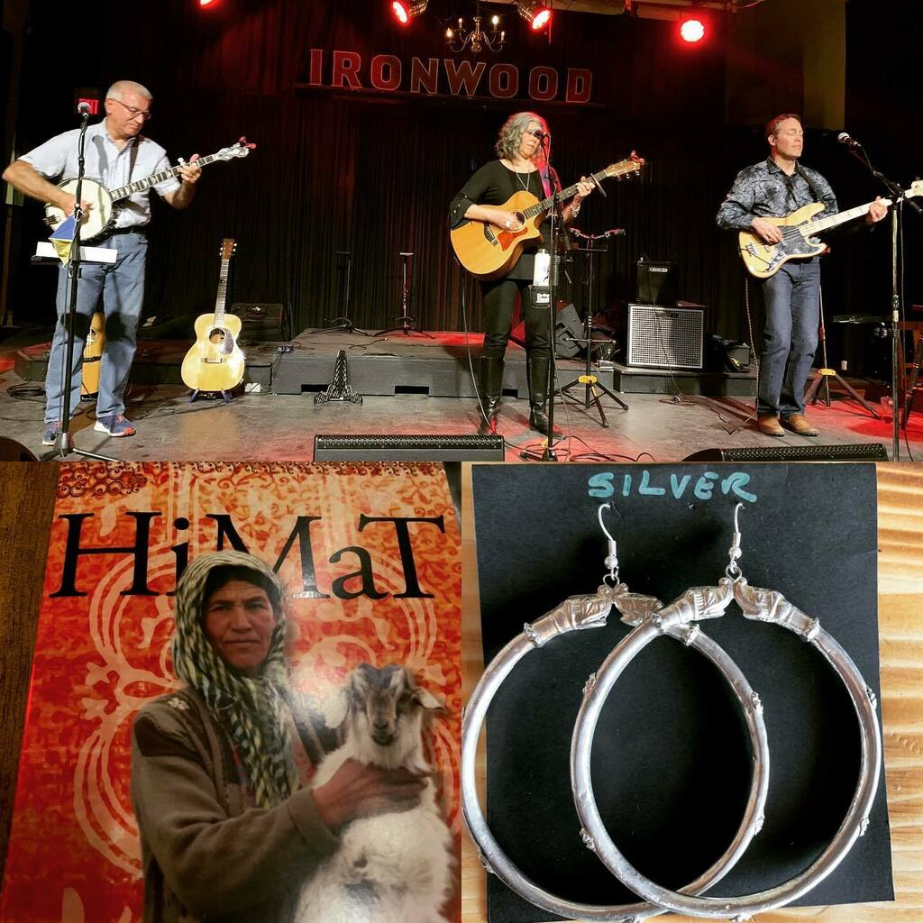 EntreesEtcYYC's tweet photo. Himat Project Fundraiser at the Ironwood. I won the earrings at the silent auction. #himat #fundraiser #ironwood #silentauction https://t.co/eqrhzX6f9C https://t.co/qRmPQcXzK7