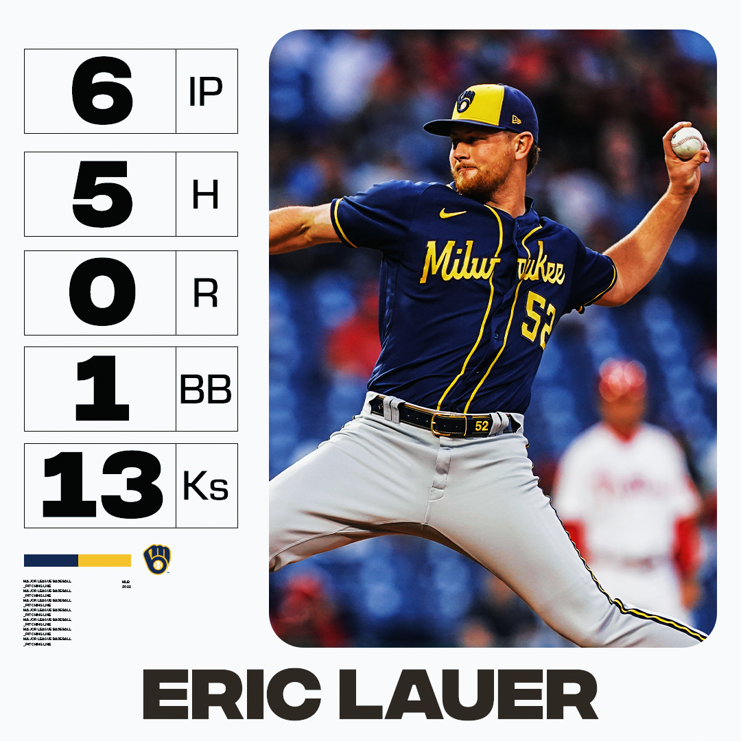 MLB's tweet photo. A career night for @e_lauer10! https://t.co/cFZGc408Gj