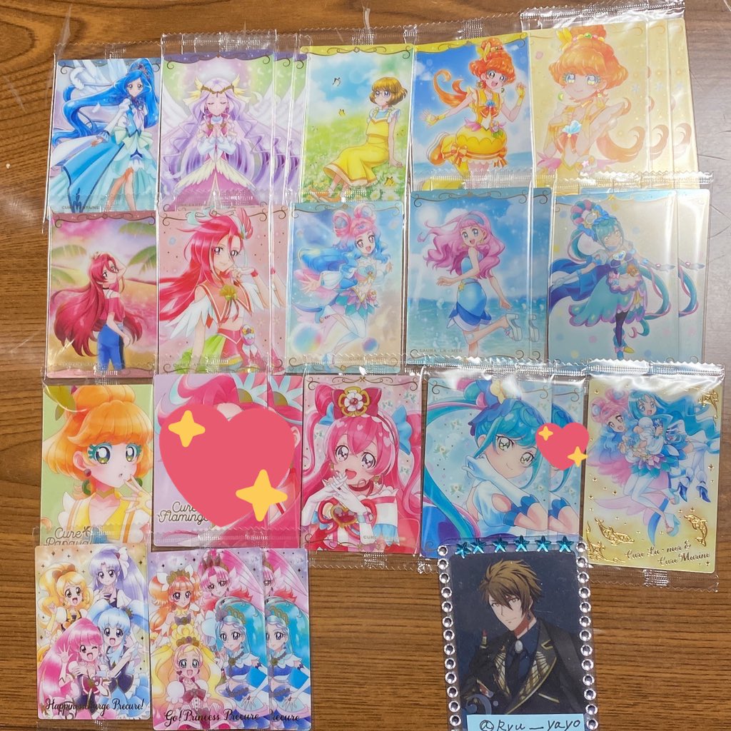 Ryu___yayo's tweet photo. プリキュア ウエハース 交換

譲▷▶︎画像＋プレシャス(アップ)1

求▶︎▶︎4枚目 

※サンシャイン、マリン、ピース、ラメール、ローラ厳しめに見てます。
※レート重視、纏めての方優先
※郵送2〜
※集合、HR⇔プレシャス2、ミラクルの場合は1:1可能。

⚠️初回プロカ必読。
検索からもお声かけOK https://t.co/vC61g7IEam