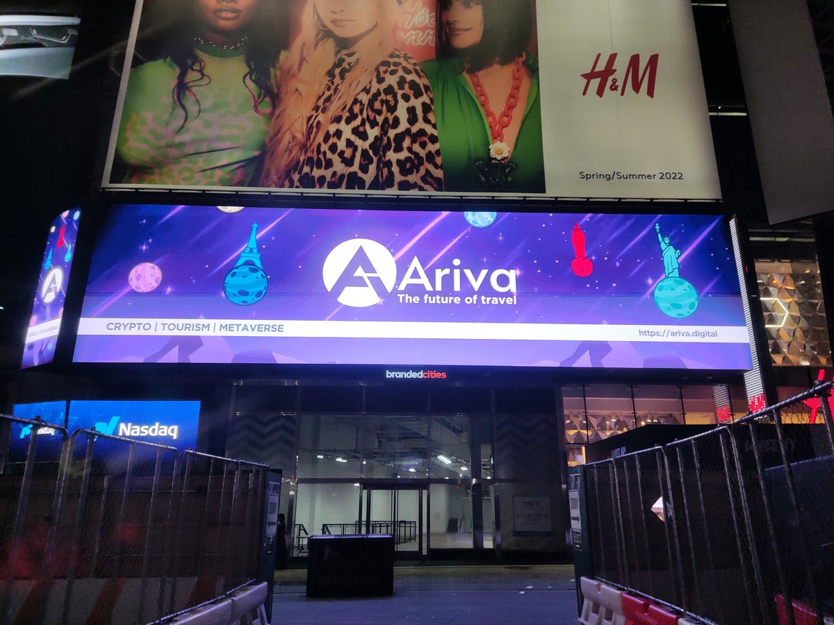 Nice to See You Here <a href="/ArivaCoin/">Ariva Digital</a> <a href="/ArivaWonderland/">Ariva Wonderland</a> $ARV 🌐🗺️🚀 #Manhattan #NewYork #timesquare #NASDAQ #Travel #BTC