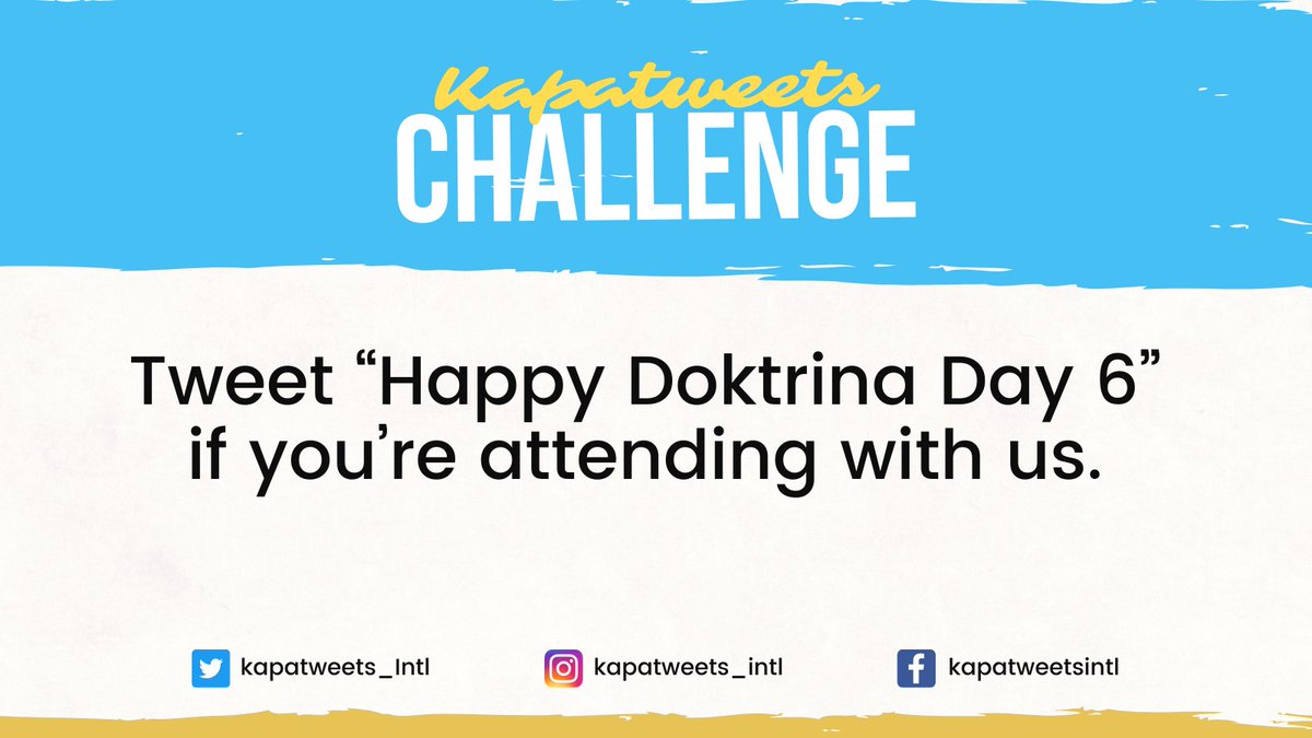 Kapatweets_Intl's tweet image. Give us a shoutout, Kapatweets! 

Happy Doktrina Day 6 to all. 🤍

The Why of Praying
#PureDoctrinesOfChrist
