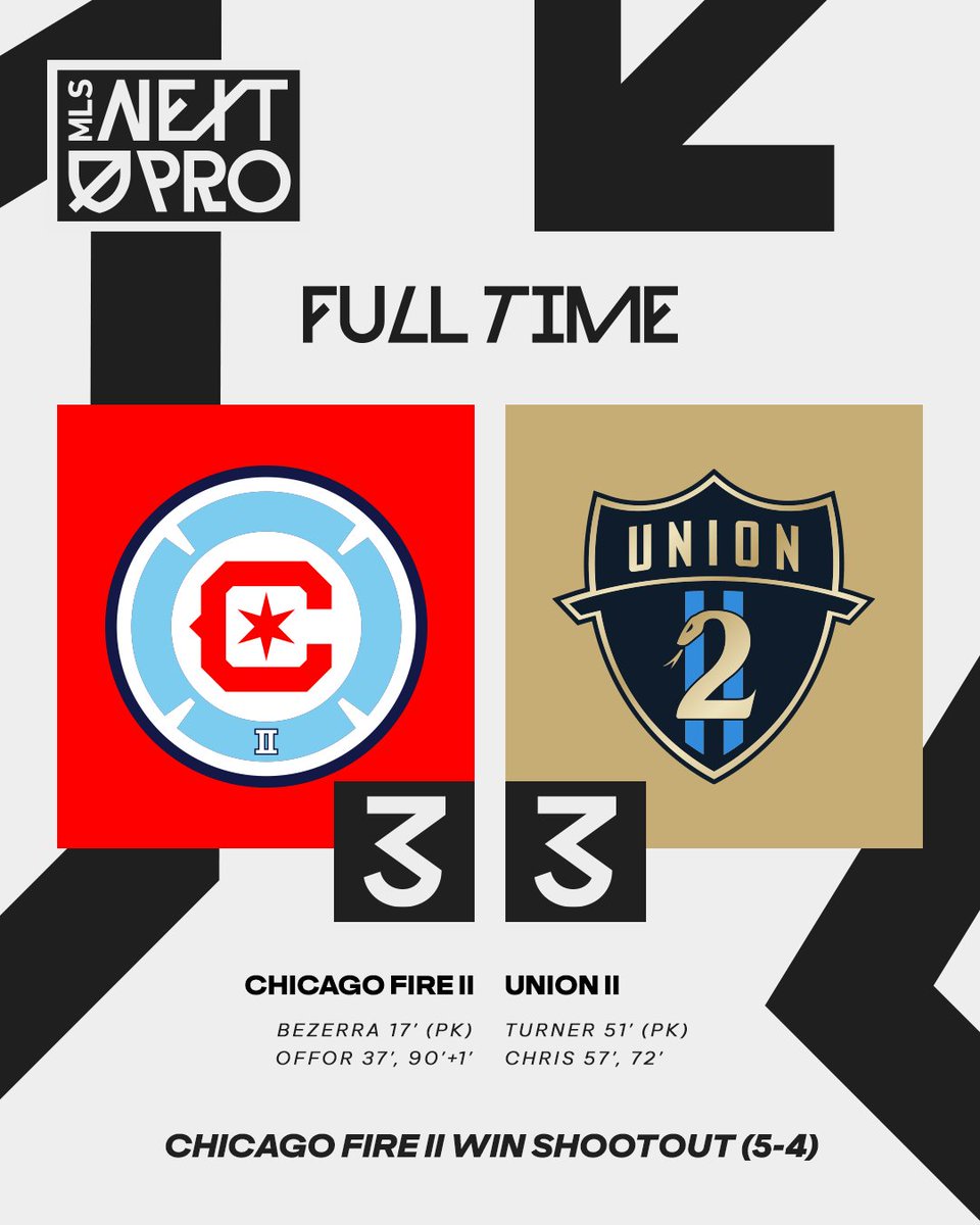 .@ChicagoFireNext earn the extra point after Offor's late equalizer sent the game to a shootout!👏