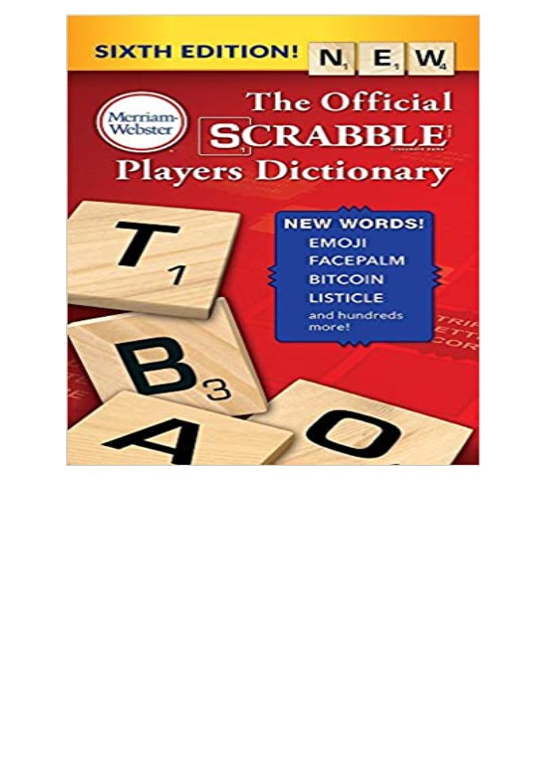 READ/DOWNLOAD@> The Official SCRABBLE Players Dictionary, Sixth Ed ...