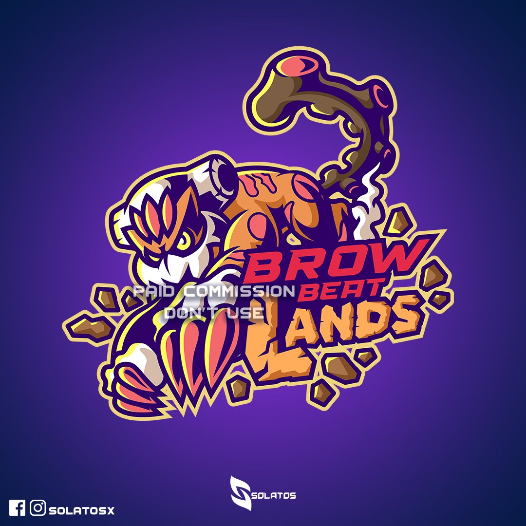 BrowBeat Lands logo
#mascotlogo #design #pokémon #landorus  #unova #vgc #pokémonunite #pokémongo #pokémontcg #illustrattor #gaming #videogames #logo