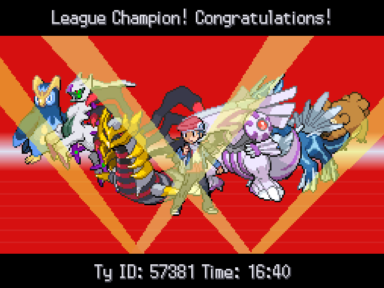Ty on X: 39) Pokemon Platinum Map Randomizer Dear god this one was even  more brutal than the Emerald one but my team of gods and Dialga, Palkia,  Giratina, and Arceus pulled