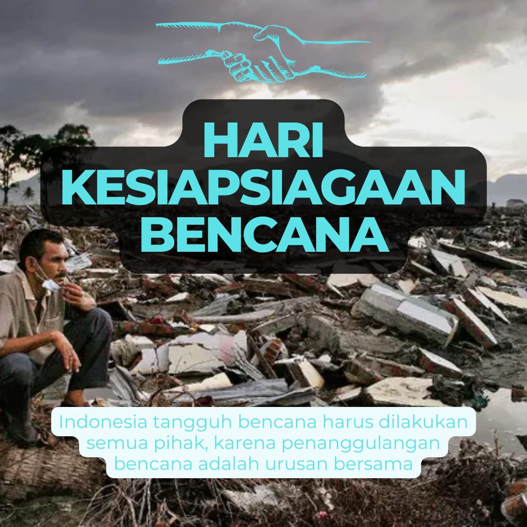 Ada yang tahu nggak? Tanggal 26 April diperingati sebagai hari apa? Yups !! Tanggal 26 April itu diperingati sebagai Hari Kesiapsiagaan Bencana.  #SiapTangguhBencana