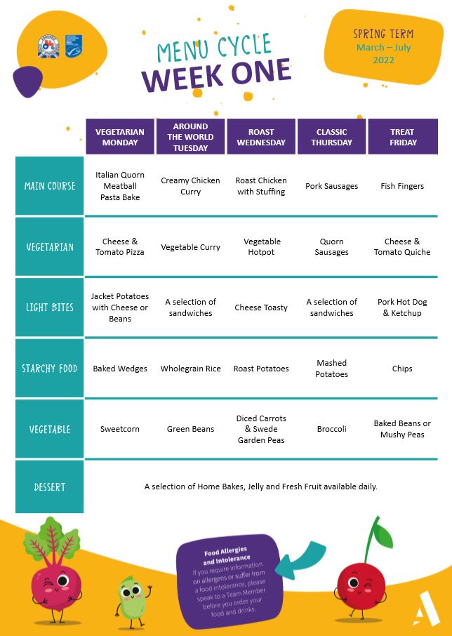 ShelleyFirst's tweet image. It is the Week 1 menu for lunches this week.
If your child would like to try school meals, please contact the school office to discuss this. Meals are £2.35 per day. 
#schoolmeals #healthylunch