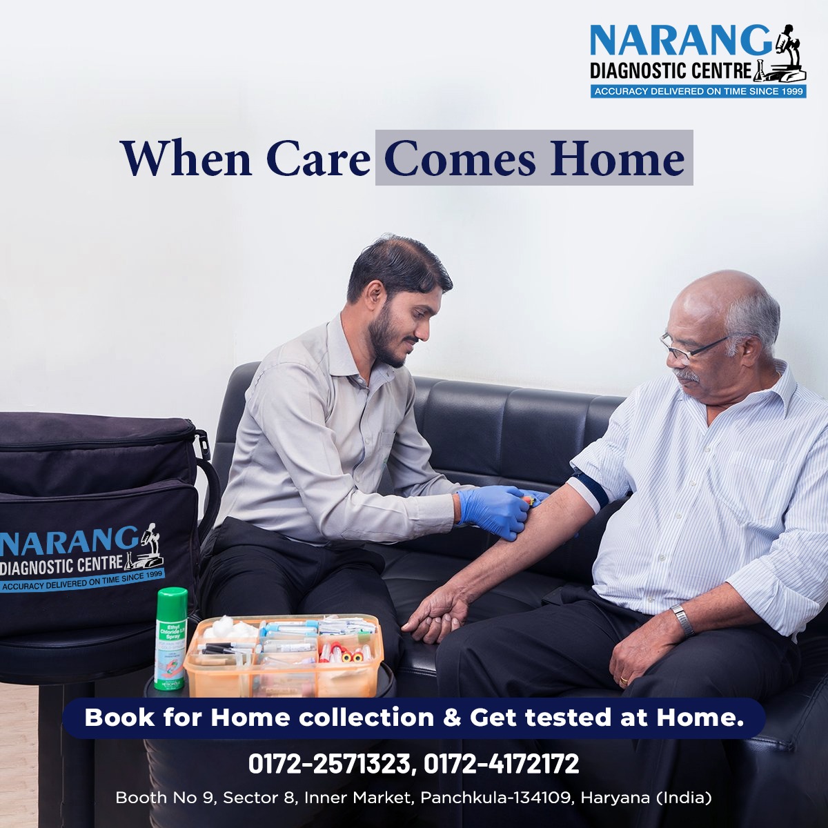 When care comes home. Book a 𝐇𝐨𝐦𝐞 𝐂𝐨𝐥𝐥𝐞𝐜𝐭𝐢𝐨𝐧 𝐬𝐥𝐨𝐭 with just one phone call & Get tested at Home.

Contact us now-  0172-2571323 or 0172-4172172 Or 

#Homecollection #healthtests #Healthpackage #Diagnosticcentre #Trusteddiagnosticcentre #Wholebodycheckup