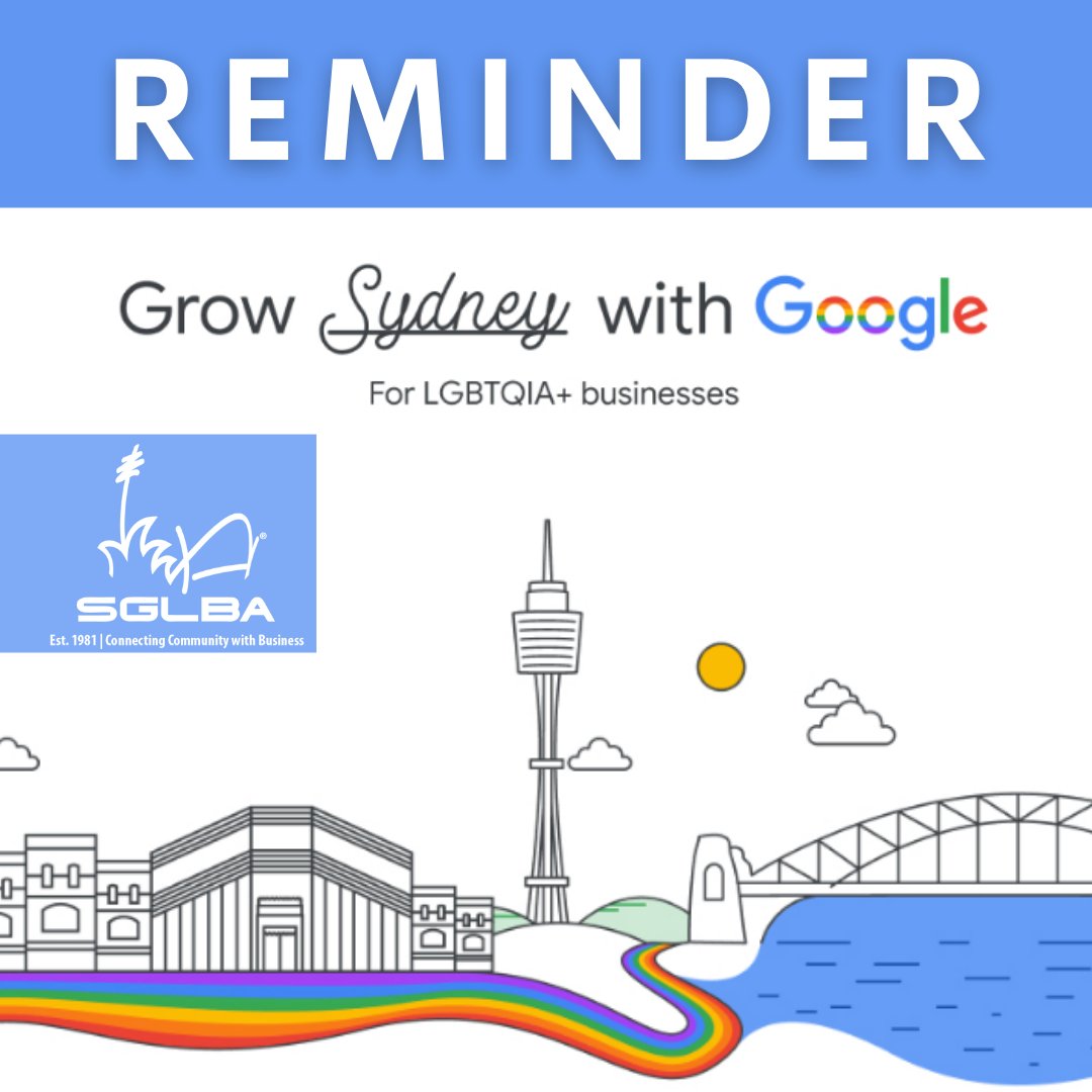 REMINDER | Grow with Google Event. . The SGLBA has partnered with Google for a 'Grow with Google' digital skills training session for all our Members and their guest this Thursday from 3.30pm - 6.30pm at Google HQ. . Please register at:...