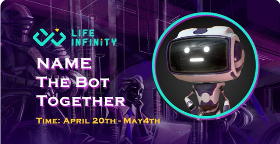 TylerJoshua18's tweet photo. @LifeInfinity_io I thought L-Bot would be a good official name๐
#LifeInfinity #LifeInfinityBot #NFT #Metaverse #metaversegame #P2E #Giveaway https://t.co/V6JtAfwHhg