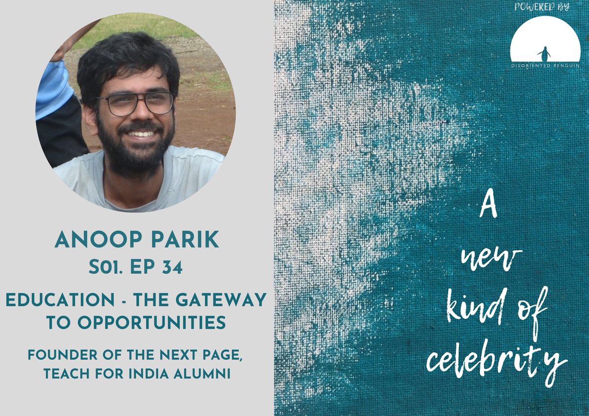 Episode 34 is LIVE!  Listen here - link.chtbl.com/AnoopParikEp34…. 

Anoop Parik is the Founder of the The Next Page, a community centre in Govandi. He is also a <a href="/TeachForIndia/">Teach For India</a> Alumni. 

#Education #Interview #Inspiration #Leadership #CommunityCentre #AfterSchoolCentre #Podcasts #Listen