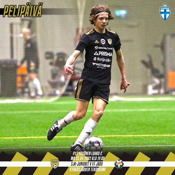 Myös tänään maanantaina on #pelipäivä #sjkjuniorit #sjk #seinäjoki