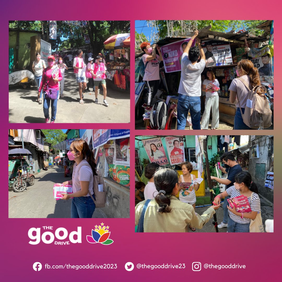 thegooddrive23's tweet photo. Pag-ibig ang nanaig!
The Good Drive went on its first ever h2h campaign for Leni-Kiko at Brgy. Old Capital Site, QC.
#TheGoodDrive
#LeniKiko2022
#AngatBuhayParaSaLahat
#IpanaloNa10ParaSaLahat
#TaoSaTaoParaKayLeniKiko https://t.co/6Su7Er9B1l