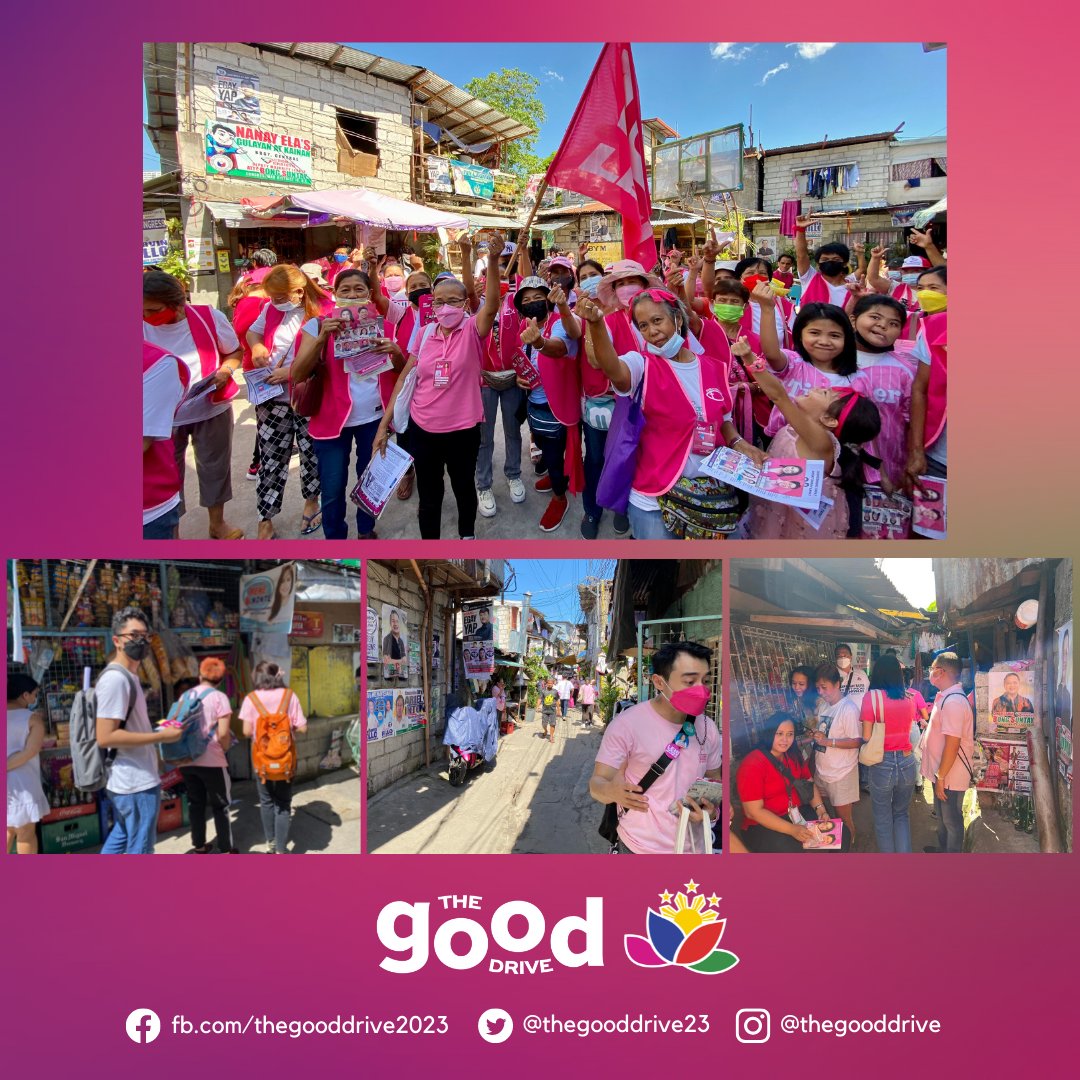 thegooddrive23's tweet photo. Last Sunday morning, the Thomasian Medstudents got to meet the residents who are of different colors, but still wanted to hear Leni and Kiko’s promises of #KulayRosasAngBukas for all of us Filipinos
#TheGoodDrive
#LeniKiko2022
#IpanaloNa10ParaSaLahat
#TaoSaTaoParaKayLeniKiko https://t.co/ntkL2WfgFE