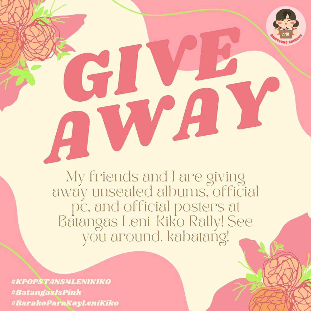 AChingusPH's tweet photo. BATANGAS KAKAMPINK KPOP FANS! We'll be attending the Leni-Kiko Batangas rally on April 30! Will be giving away official kpop merch (mostly nct and exo kasi eto kinocollect ko😅) Kitakits🌸

Pls help RT @KPOPSTANS4LENI tysm

#KPopStans4Leni 
#KPopStans4LeniKiko
#Batangasispink https://t.co/l32NYRHDFP