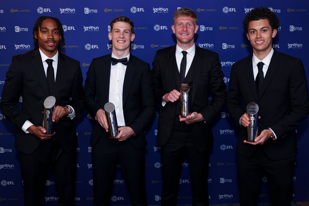 NFFC's tweet photo. ⭐️⭐️⭐️ 3x @SkyBetChamp Team of the Season

🏅 1x @SkyBetChamp Young Player of the Season

❤️ Proud of you, lads 👏 

🌳🔴 #NFFC https://t.co/8GMNs3235O