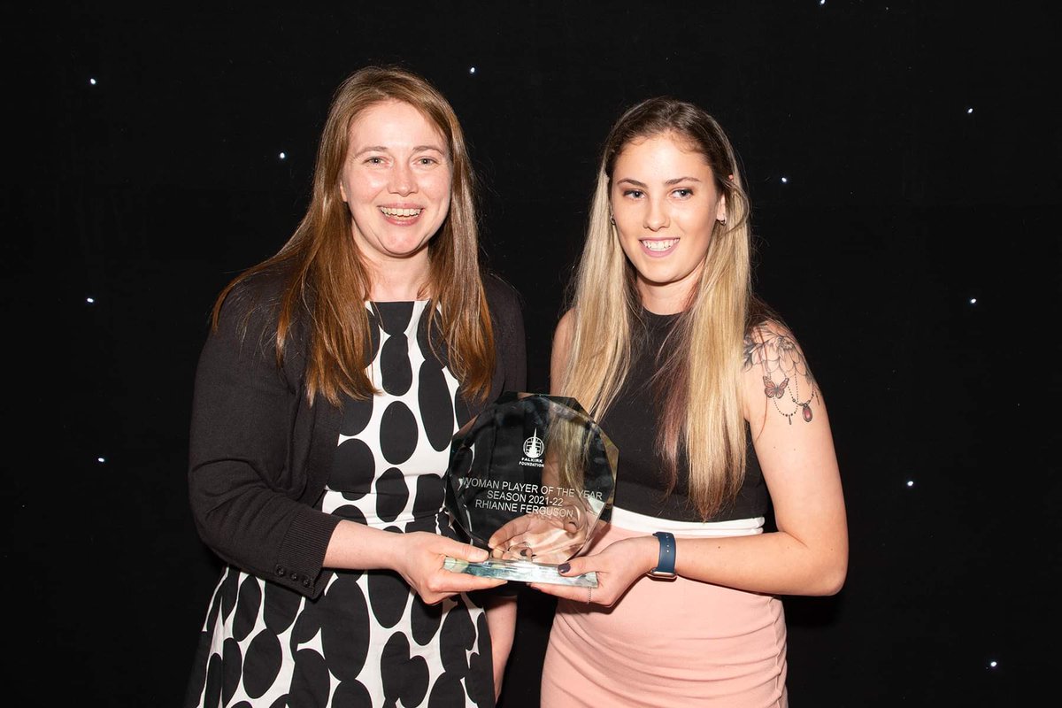 Falkirk Women (@falkirkwomen_) on Twitter photo Well done to <a href="/RhianneFerguson/">Rhianne Ferguson</a> who picked up Player of the Year last night at our awards night 👏🏻
And a special thank you to <a href="/ClydesdAileen/">Aileen Campbell</a> who made the time to come down and present Rhianne’s award 🏆
#COYB Well done to <a href="/RhianneFerguson/">Rhianne Ferguson</a> who picked up Player of the Year last night at our awards night 👏🏻
And a special thank you to <a href="/ClydesdAileen/">Aileen Campbell</a> who made the time to come down and present Rhianne’s award 🏆
#COYB