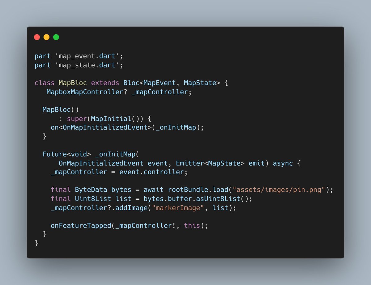 Boris_Gauty's tweet image. For this project I was able to explore the power and robustness of #flutter_bloc to manage all the events and actions on my map.

#flutter 
#BlocPattern
#100DaysOfCode