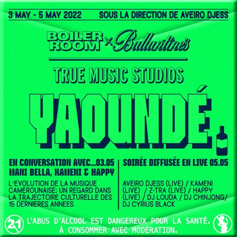 auletch's tweet photo. En 2022, @DjessAveiro nous offre une vague d'artistes aussi talentueux que ceux de l'édition précédente au 🇨🇲 : 

- @HappyMbole 
- @kameni237 
- @Trae_Chinjong 
- @DJLOUDA 
- @djcyriusblack 
- @Manibella4ever 
- @ztraofficial 
Rendez-vous du 3 au 5 mai 2022 pour une expérience 🔥 https://t.co/UrriDDcfq1