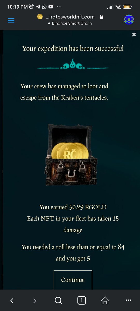 jaglazer's tweet photo. @PiratesWorldNFT  Día exitoso 3/3 🔥 #Rgold se acerca el PVP 😍 https://t.co/BHqk7Xbcbi