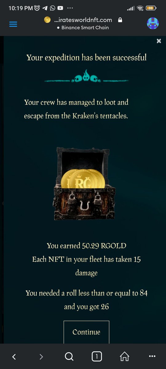jaglazer's tweet photo. @PiratesWorldNFT  Día exitoso 3/3 🔥 #Rgold se acerca el PVP 😍 https://t.co/BHqk7Xbcbi