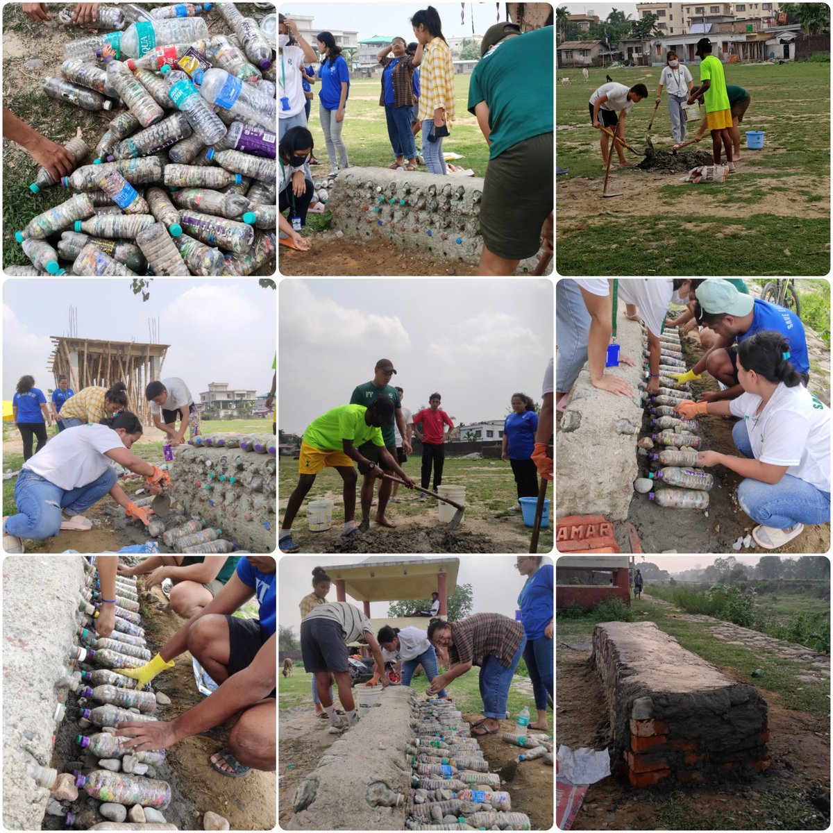 SaveEarthForLi1's tweet photo. On 24th of April 2022,Save Earth For Life conducted an event in Amberdhura Ground Siliguri,under the project"SEFLSWACHMISSION-2022".Save Earth For Life has been conducting cleanliness drives from the beginning of the year and manufactured eco bricks from these collected plastics. https://t.co/qncODQQwf8