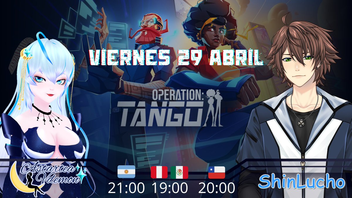 AstarteaVdemon's tweet photo. Holiiiwi #Almitas ✨ invitados a un collab especial este viernes 💙 junto a @ShinLucho , seremos agentes especiales trabajando en equipo!
#Vtuber #VtuberES #Vtubers #Collab #CollabVtuber #HeroVtuber #DemonGirlVtuber #OperationTango https://t.co/ZOjrOq5q0s