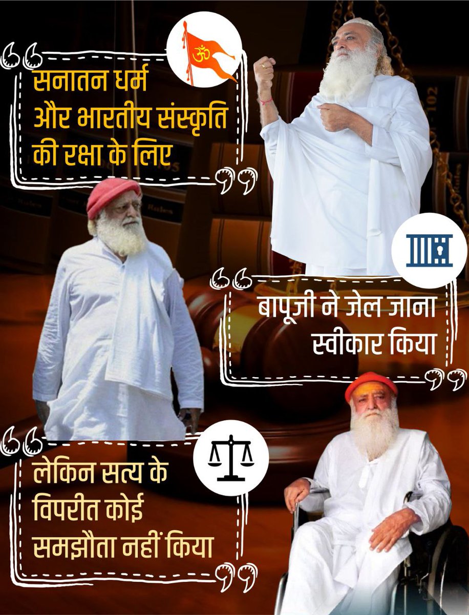 YssAgraOfficial's tweet photo. @YuwaSewaSangh @asharamjibapu_ निर्दोष Sant Shri Asharamji Bapu केस का वो अन्याय दिवस 😡जब अन्याय पूर्ण जजमेंट आया
😡क्या मेडिकल रिपोर्ट में रेप की पुष्टि हुई ? नहीं 
😡13 दस्तावेजों के अनुसार आरोपिता बालिग है। फिर भी POCSO Act लगाया गया । 
United Against Injustice
#25thAprilHistoricalInjustice https://t.co/cf2LSshyam