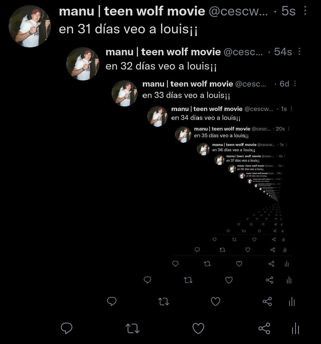 neysbitch's tweet image. en 30 días veo a louis¡¡