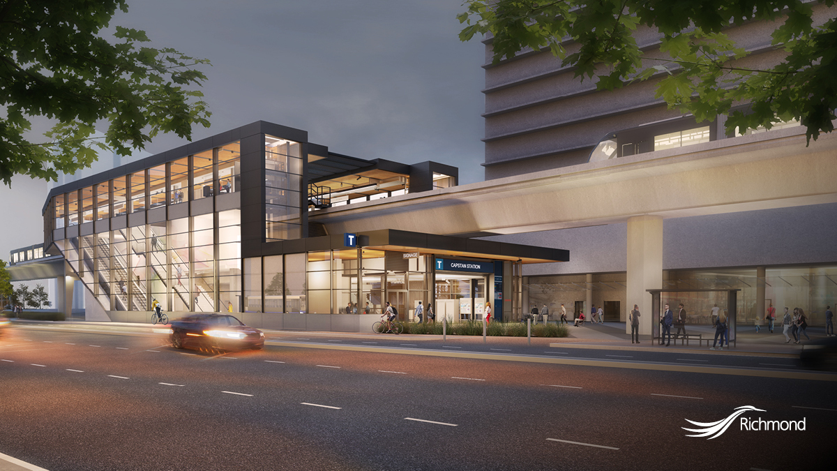 Richmond_BC's tweet image. CANADA LINE CAPSTAN STATION CONSTRUCTION UPDATE:
- Temporary single tracking coming  Apr 26 - June 5
- Reduced frequency of #CanadaLine in #RichmondBC
- Add'l bus service added
- Some night &amp;amp; weekend work will take place

Visit @TransLink for more info: bit.ly/tL2cap