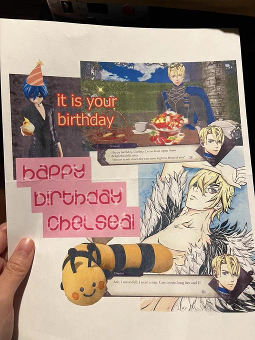 birthday card from the roommates 