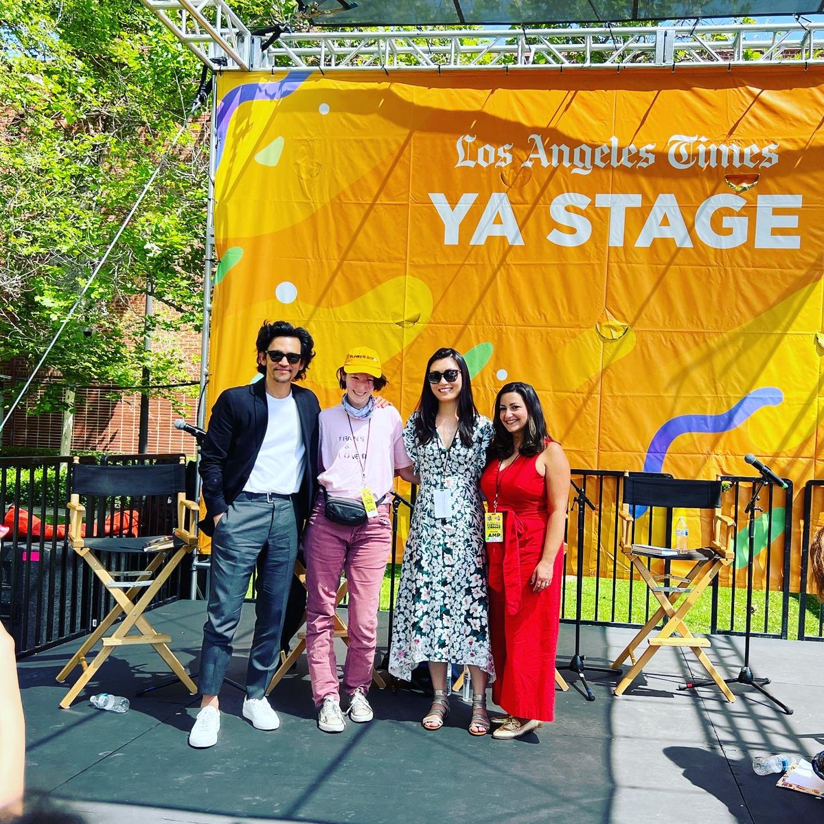 Today was a dream. Thank you, @latimesfob and @JohnTheCho @kellyyanghk @sharonreader and #lexiebean ❤️❤️❤️ #AfterMath #FindInfinity #kidlit @LernerBooks