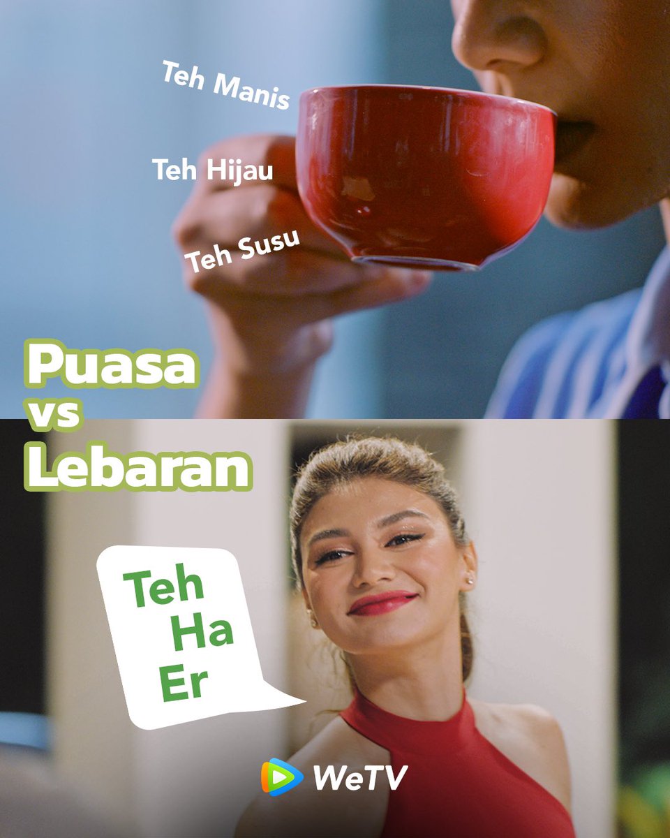 WeTVIndonesia's tweet photo. Teh yang paling manjur meredakan segala solusi ya cuma Teh Ha Er
#NontonDiWeTV #WeTVIndonesia #WeTVID #THR #MemeTHR #MemeLebaran #Sianida #JihaneAlmira https://t.co/T0xY7GHFhL