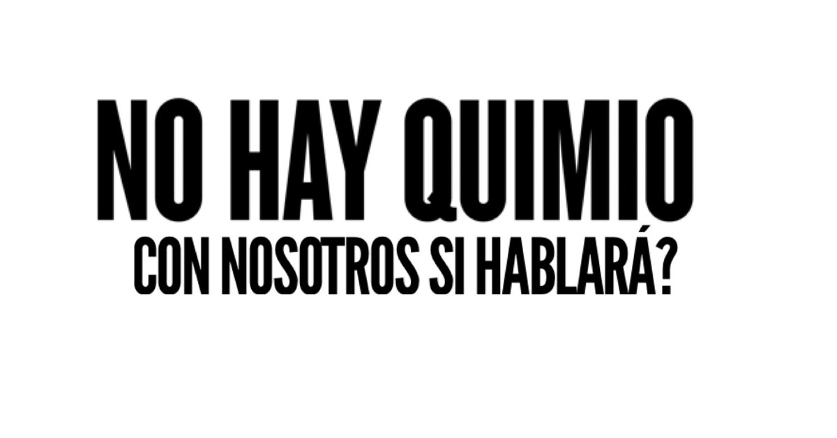 Sr Presidente <a href="/lopezobrador_/">Andrés Manuel</a> con nosotros si hablará? En muchos estados seguimos sin quimio e insumos #NoHayQuimio ⚫️🇲🇽